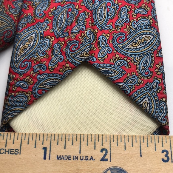 VTG Marshall Field’s Store for men Slim Silk Tie Paisley Pattern - Picture 3 of 6